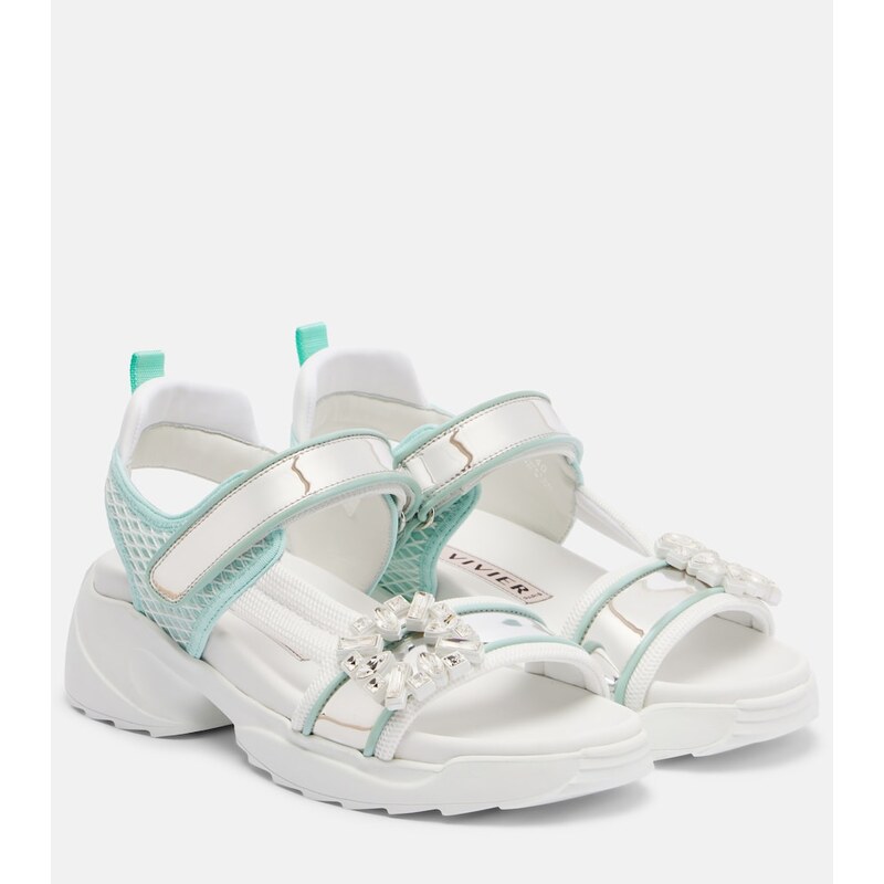 Roger Vivier Viv Run embellished sandals