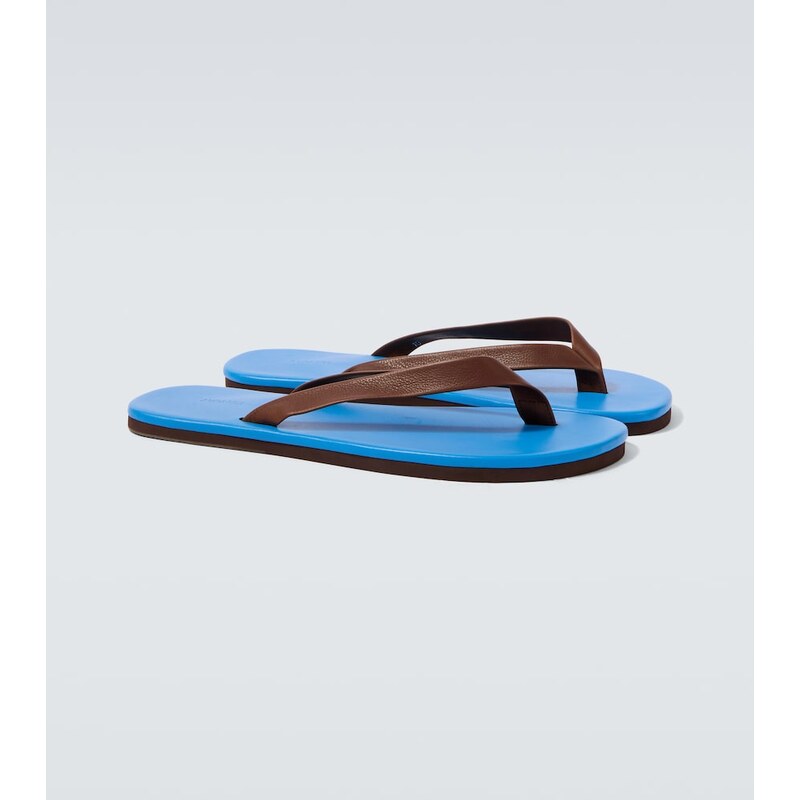 Auralee Leather thong sandals