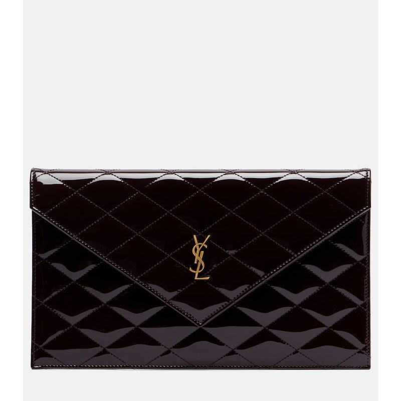 Saint Laurent Paris patent leather clutch