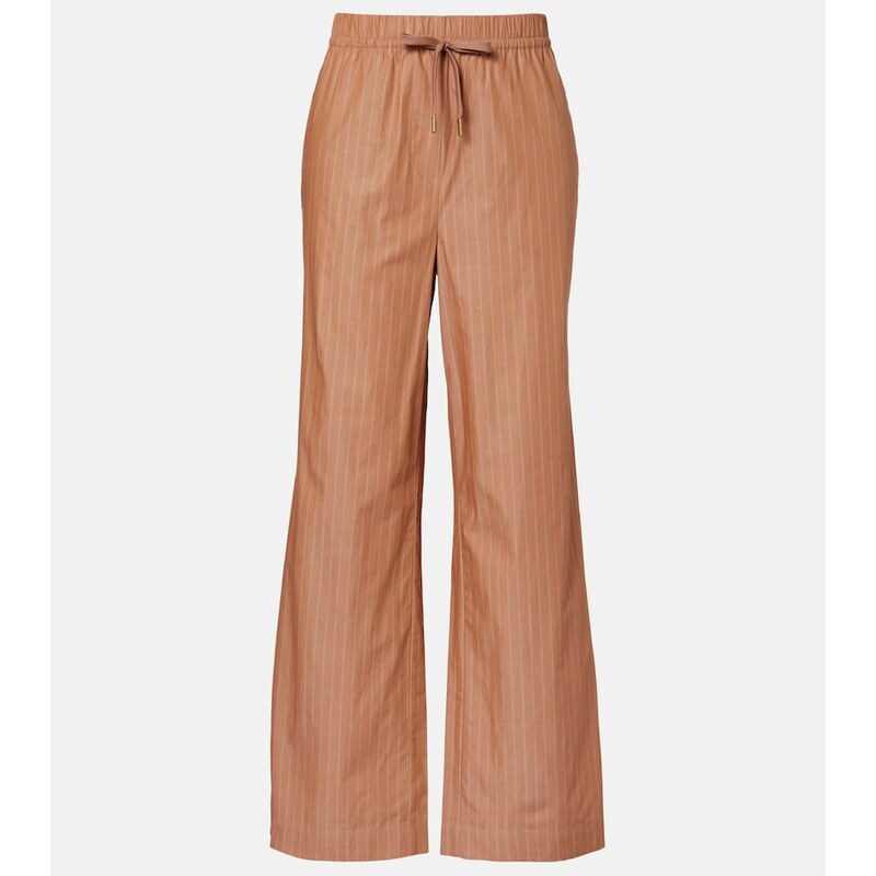 Varley Rowan pinstripe cotton straight pants