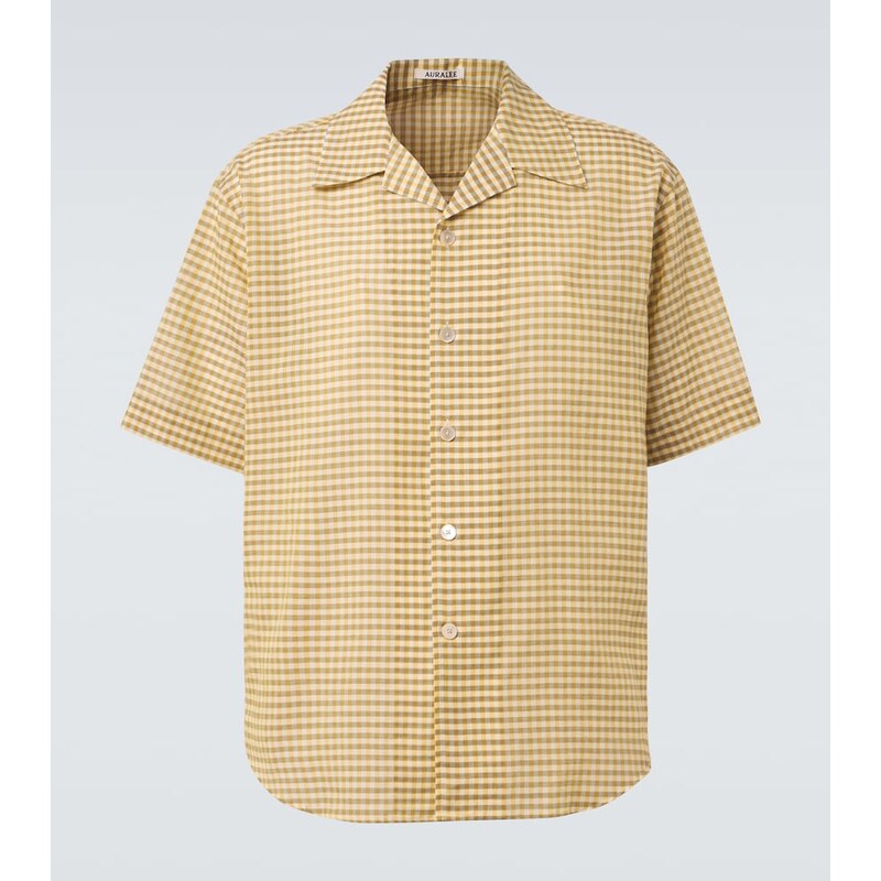 Auralee Gingham cotton shirt