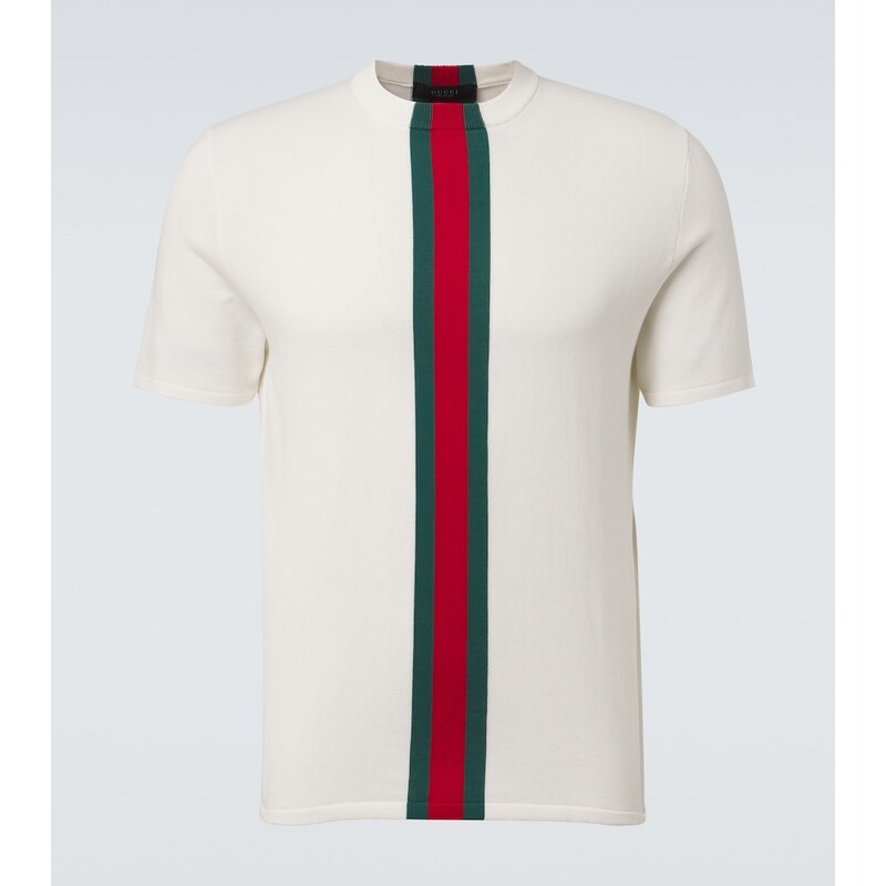 Gucci Web Stripe cotton T-shirt
