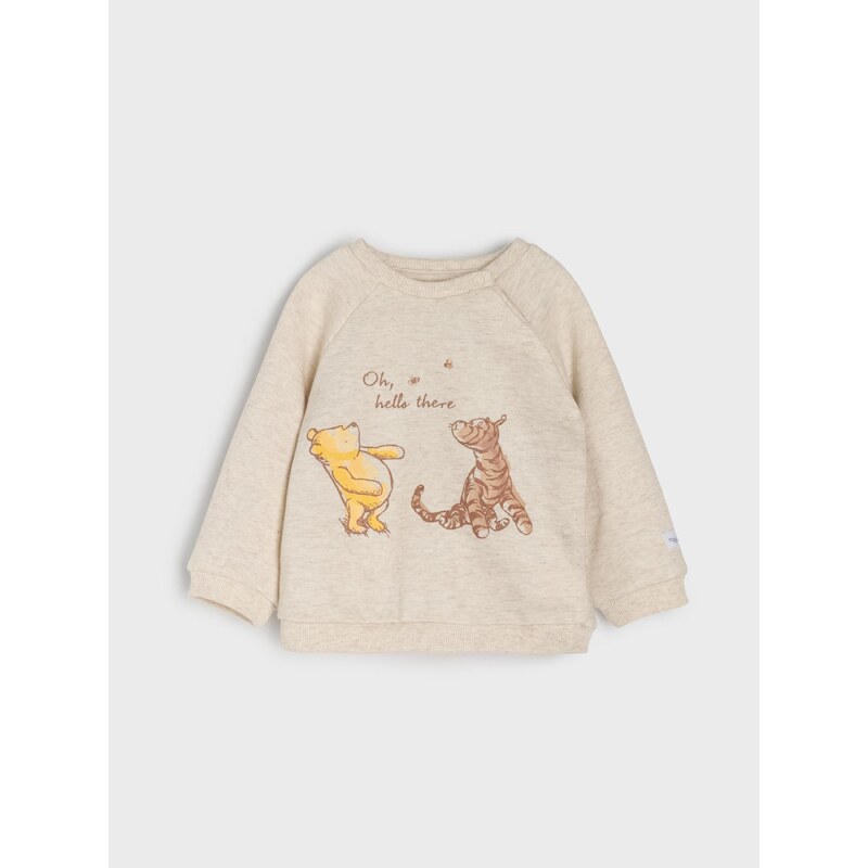 Sinsay - Mikina s kulatým výstřihem Winnie the Pooh - krémová