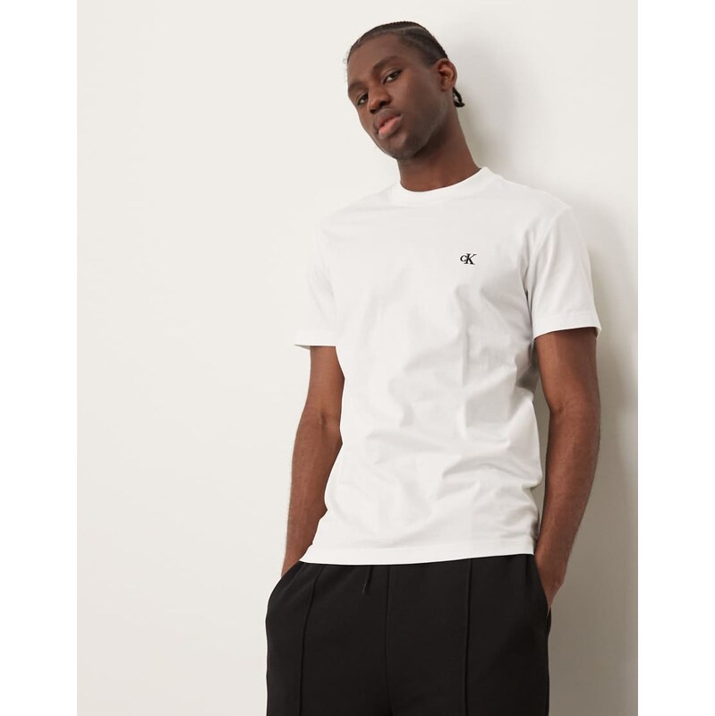 Calvin Klein Jeans premium heavyweight t-shirt in white