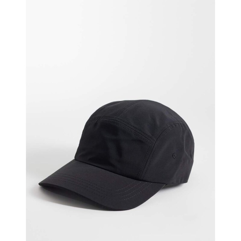 ASOS DESIGN nylon tech cap in black