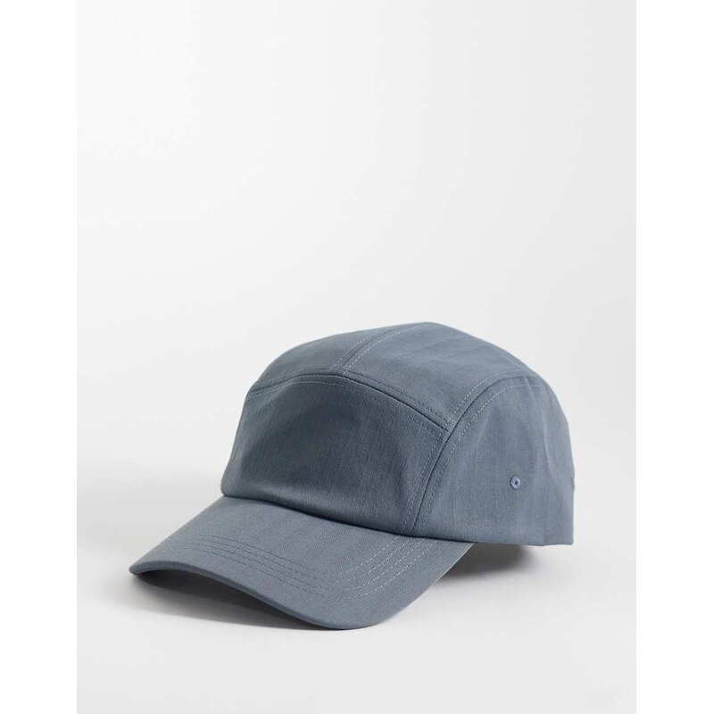 ASOS DESIGN nylon tech cap in blue