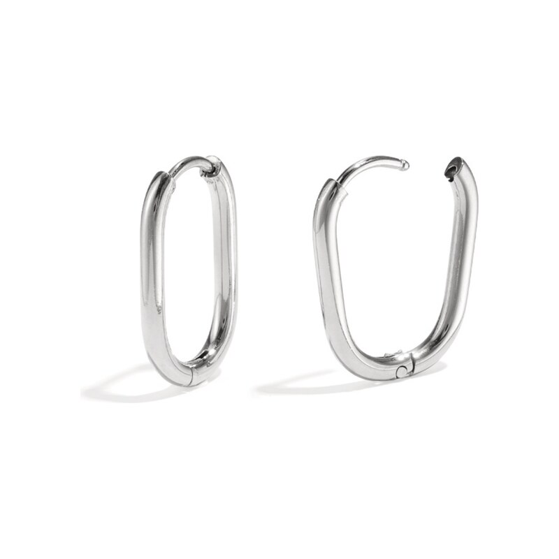 SYLVIENE Náušnice SISI Oval Silver 74668234
