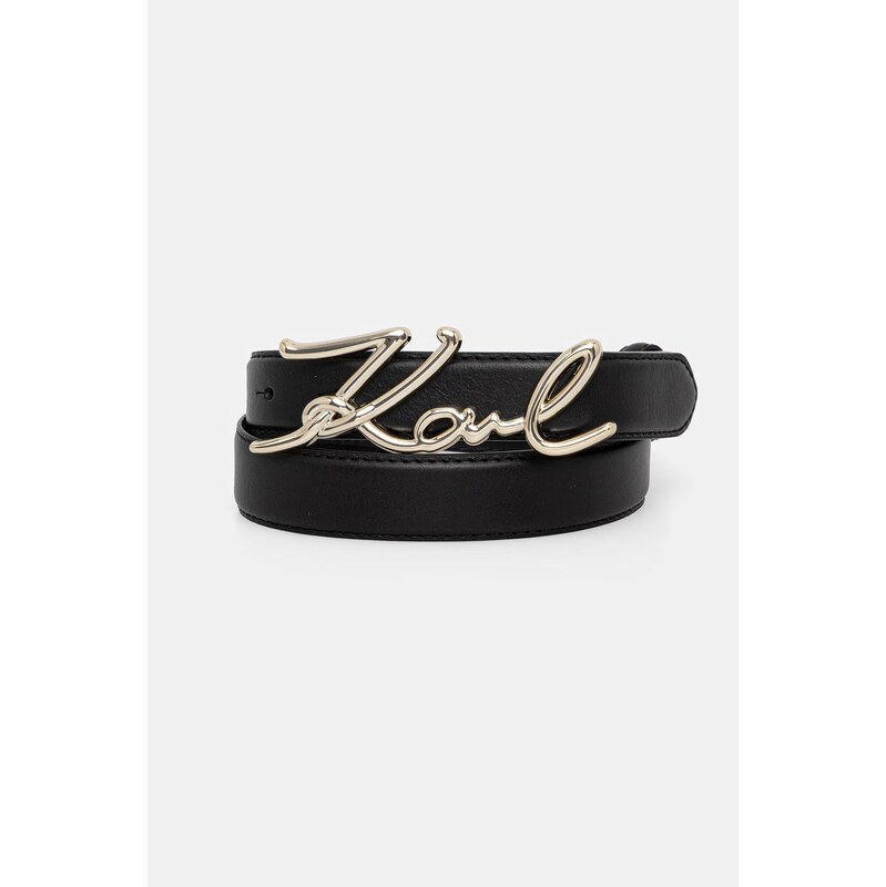 Karl Lagerfeld pásek dámský kožený K/SIGNATURE