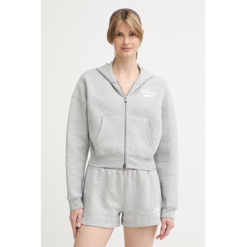 Under Armour rozepínací mikina s kapucí dámská s bavlnou Icon