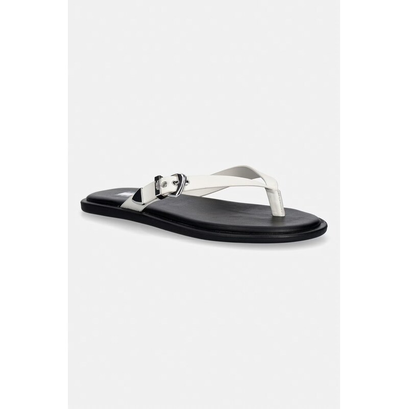 Tommy Jeans žabky dámské kožené TJW FLAT LEATHER SANDALS 115551095