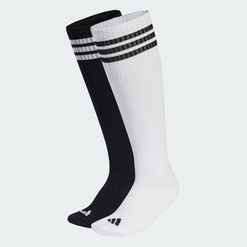 Adidas Podkolenky s 3 proužky – 2 páry