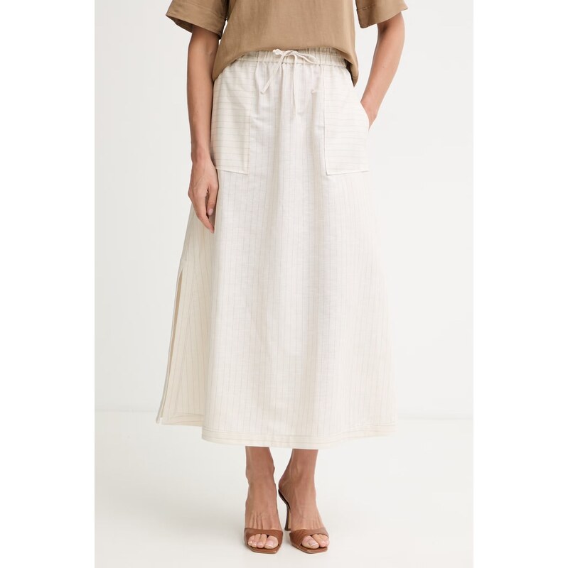 MM by Max Mara sukně se lnem SUMERO 115551652
