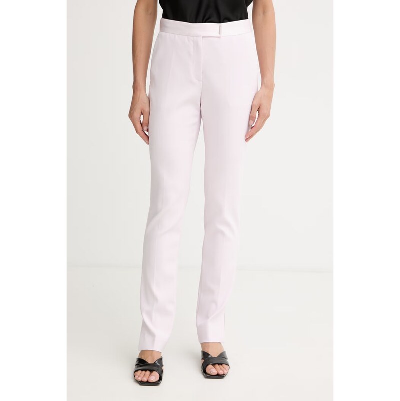 BOSS slim fit kalhoty dámské s viskózou Tapria2