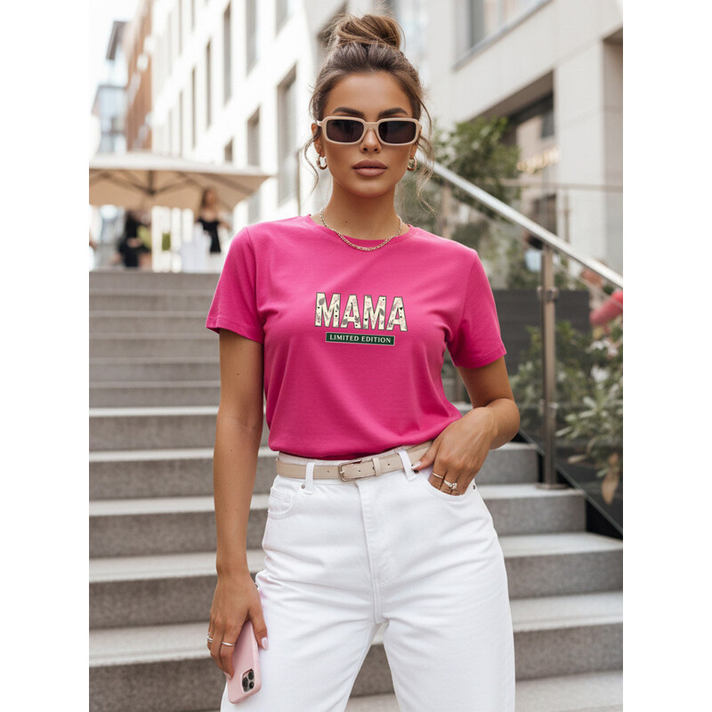 Dámské bavlněné tričko Mama Limited Edition pink FashionStreet