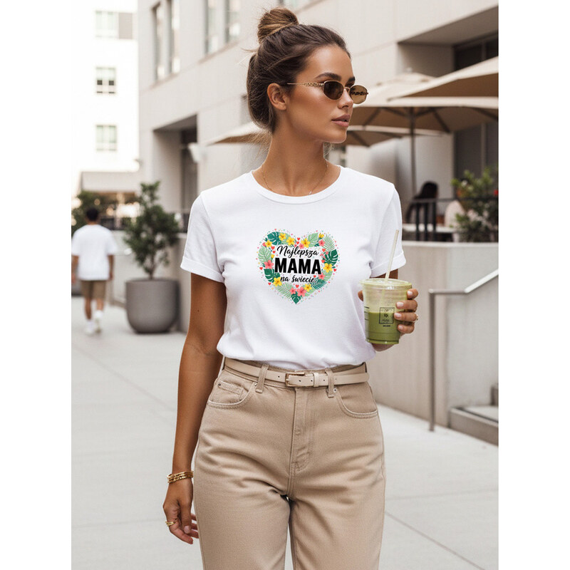 Dámské tričko s potiskem ke Dni matek bílé FashionStreet