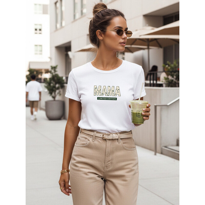 Dámské bavlněné tričko Mama Limited Edition white FashionStreet