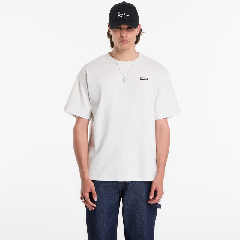 Tričko Karl Kani Retro Oversized T-Shirt Beige S
