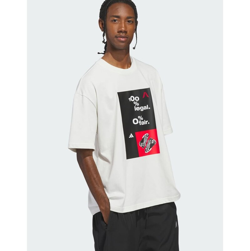 adidas performance Anthony edwards archive t-shirt in cloud