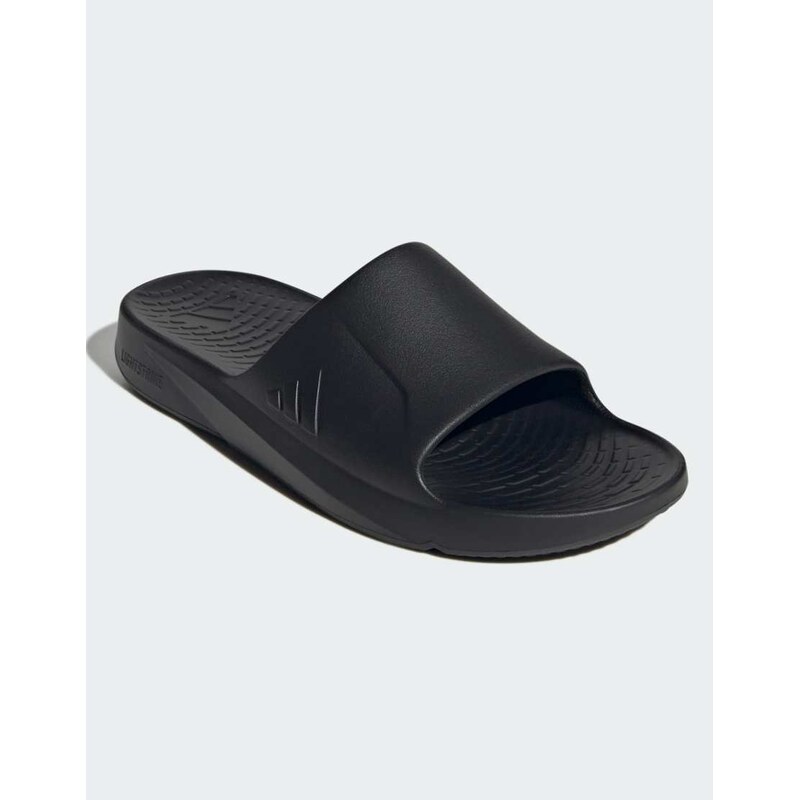 adidas performance Lightshift slides in core black / core black
