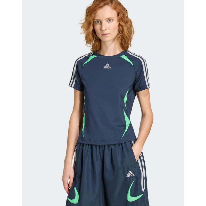 adidas Originals Teamgeist tee in aurora ink / semi screaming
