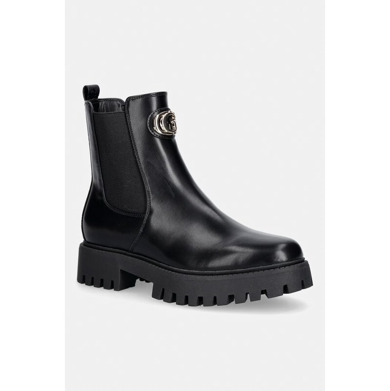 Guess kotníkové Chelsea boty na platformě dámské FIDA 115605679