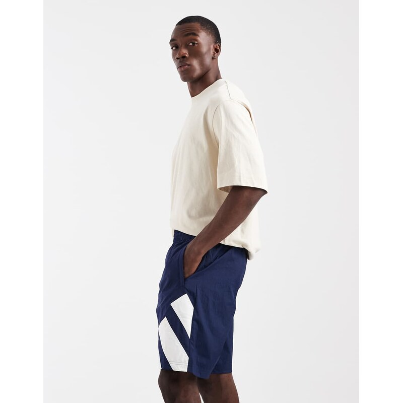 adidas Originals Adicolor GRFX shorts in navy