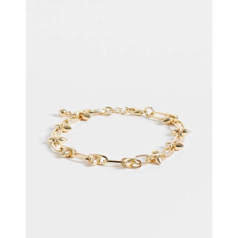 Reclaimed Vintage unisex chain link bracelet in gold