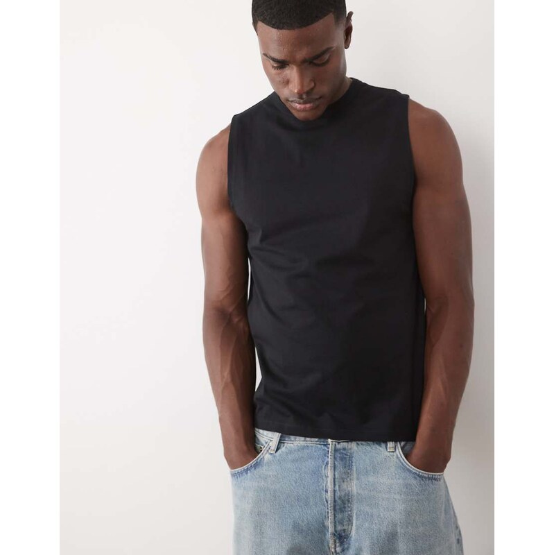 ASOS DESIGN breatheMAX Lite regular fit tank in black