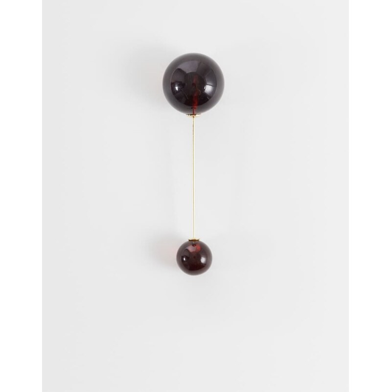 ASOS DESIGN ruching pin in tortoise resin-Brown 115555174