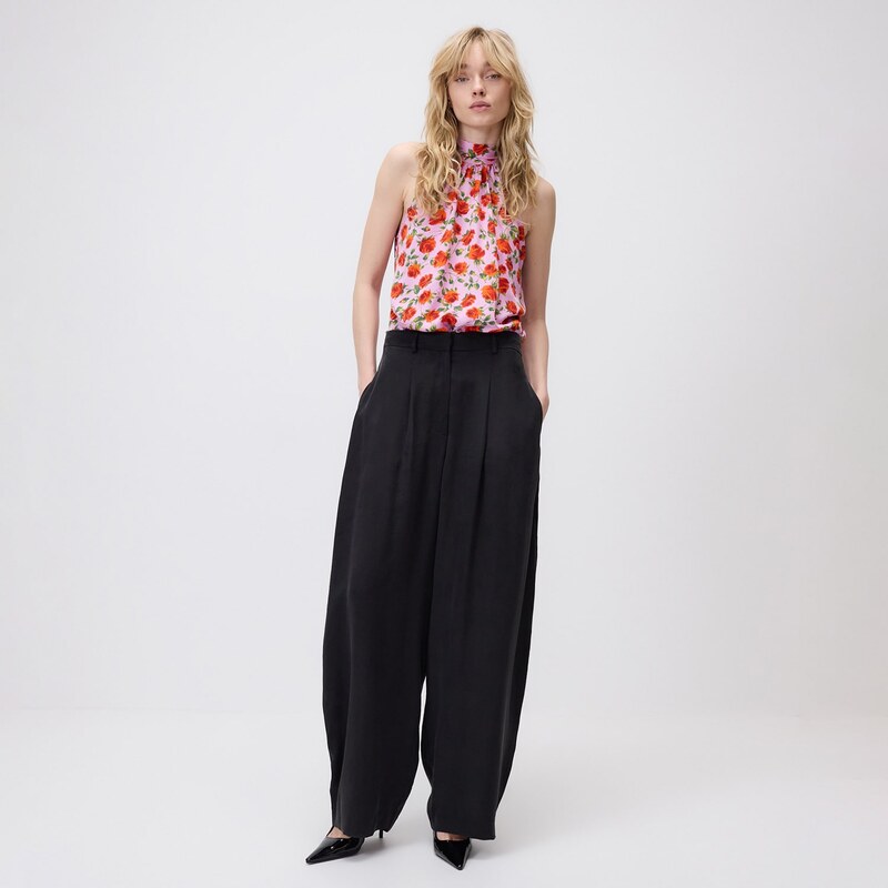 Reserved - LADIES` TROUSERS - černý 115555244