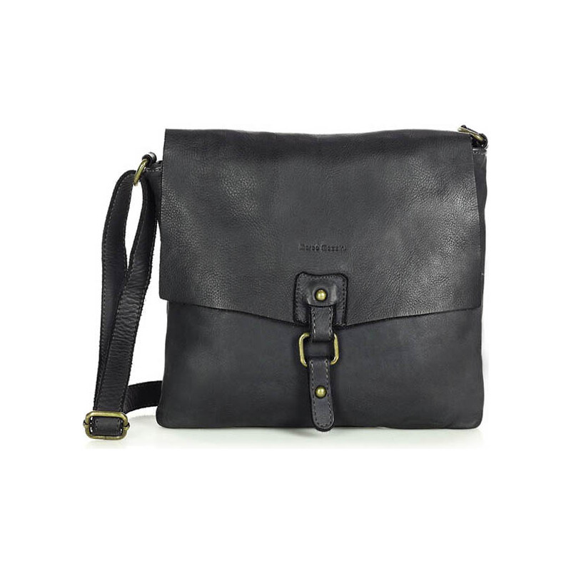 Dámská kožená crossbody kabelka Mazzini M46 černá 85906535