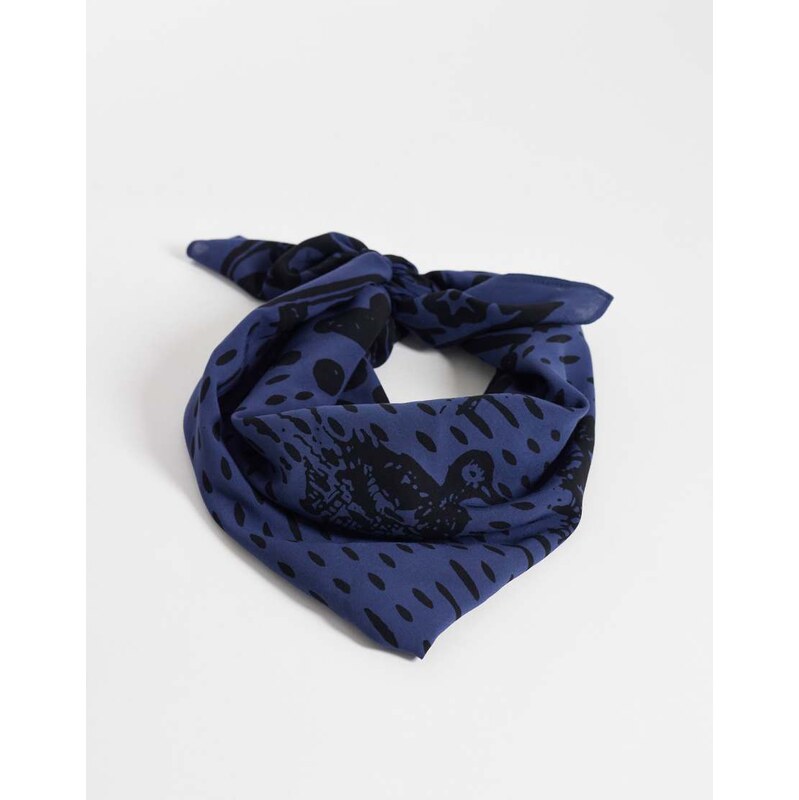 Carhartt WIP vestige bandana in dark blue 115561143