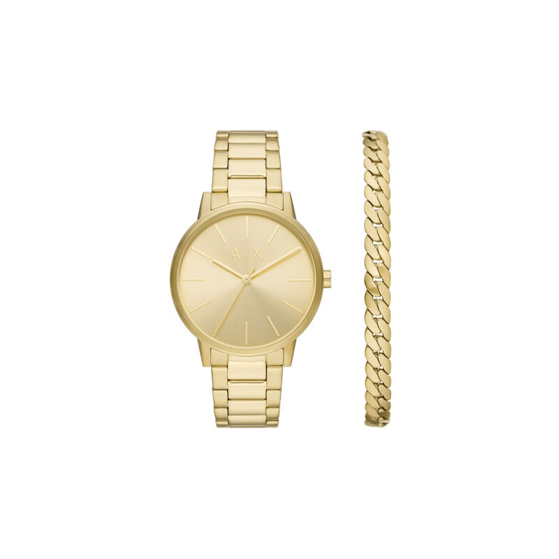 Armani Exchange Cayde pánská dárková sada hodinek a náramku AX7144SET 115556789