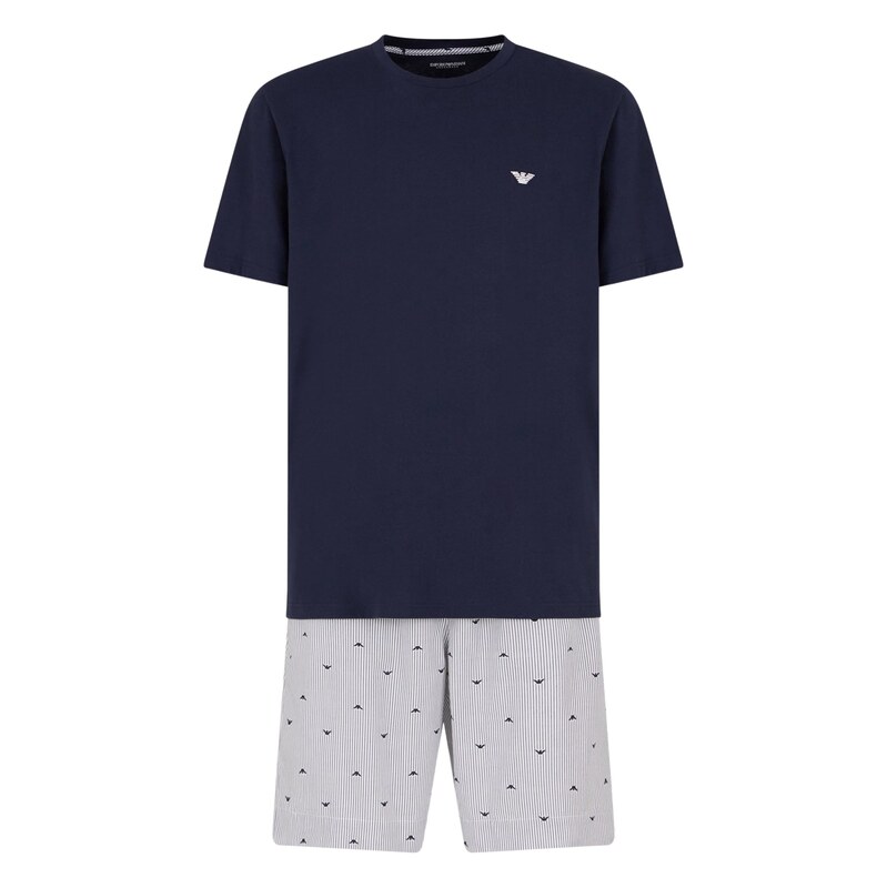 Emporio Armani Pyžamo krátké modrá