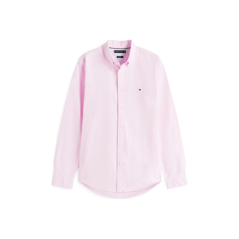 TOMMY HILFIGER Košile Regular Fit Flag Embroidery růžová