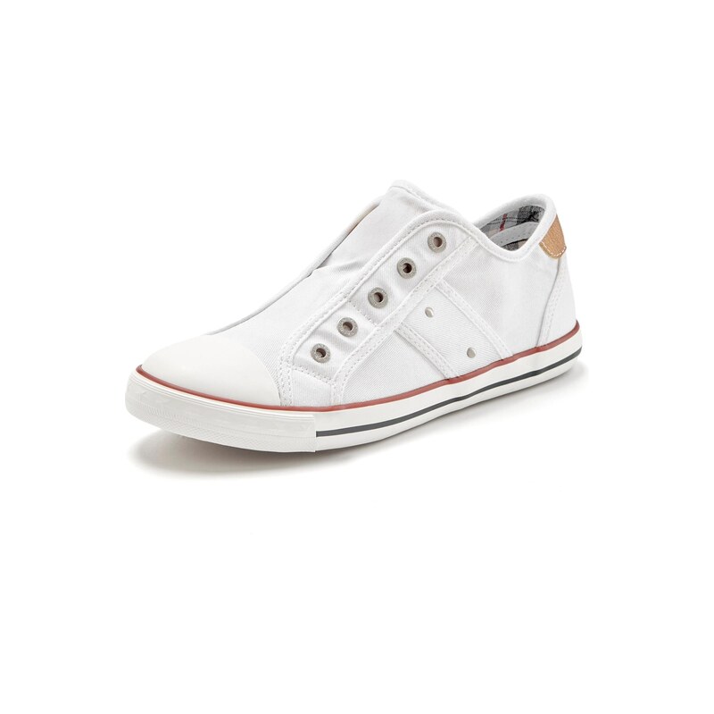H.I.S Slip on boty bílá