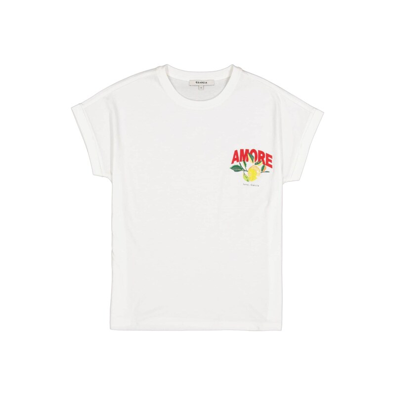 GARCIA Tričko žlutá / zelená / červená / offwhite 115558412