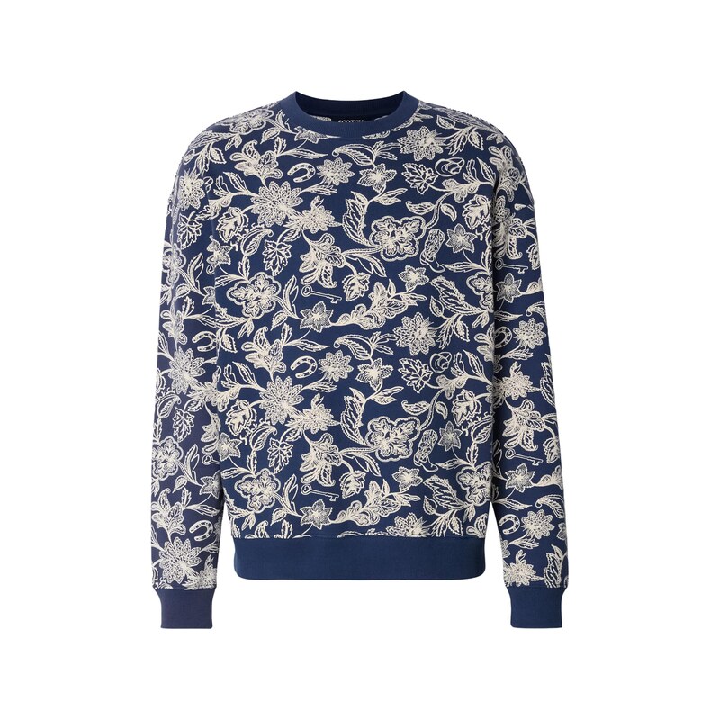 SCOTCH & SODA Mikina tmavě modrá / offwhite