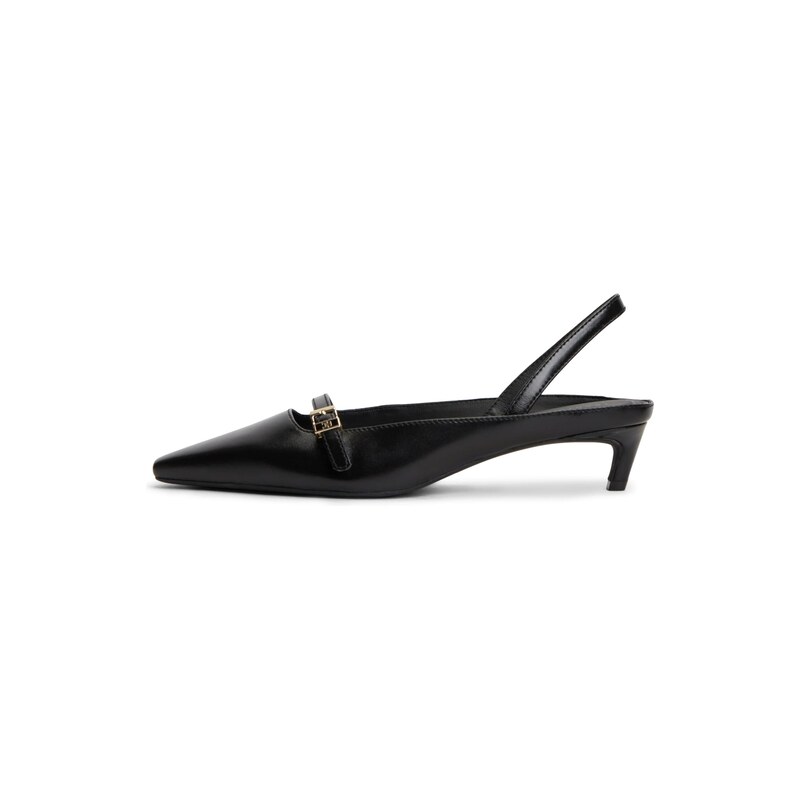 TOMMY HILFIGER Lodičky Kitten Heel Slingbacks černá
