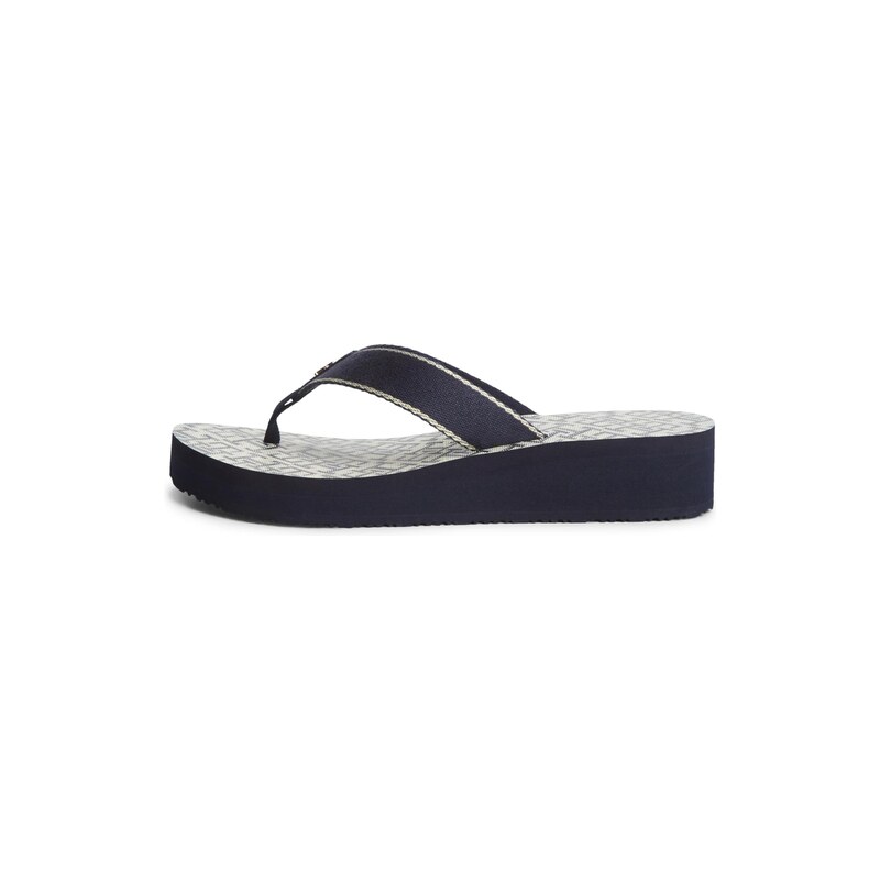 TOMMY HILFIGER Žabky námořnická modř / zlatá 115559004