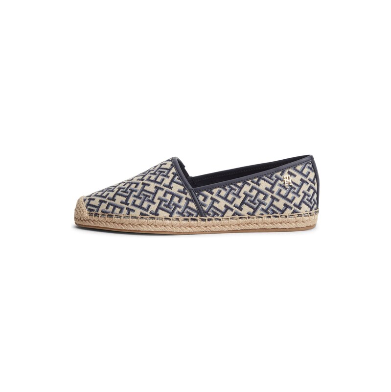 TOMMY HILFIGER Espadrilky béžová / marine modrá / opálová 115559009