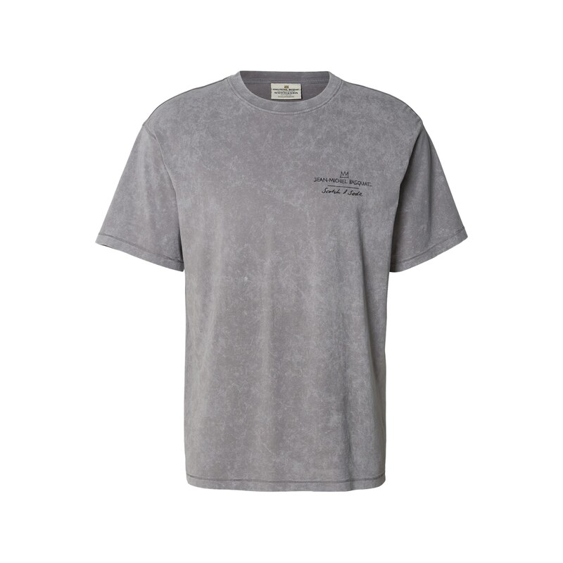 SCOTCH & SODA Tričko aqua modrá / šedá / světle zelená / černá