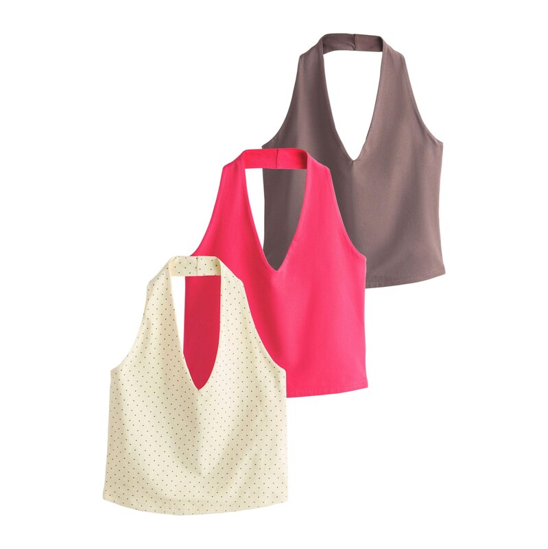 Next Top brokátová / světle žlutá / pink / černá 115559136