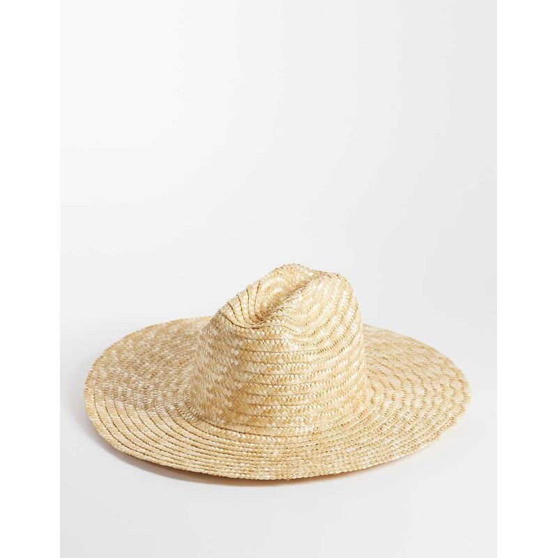 South Beach wide brim straw cowboy hat in natural-Neutral 115561009