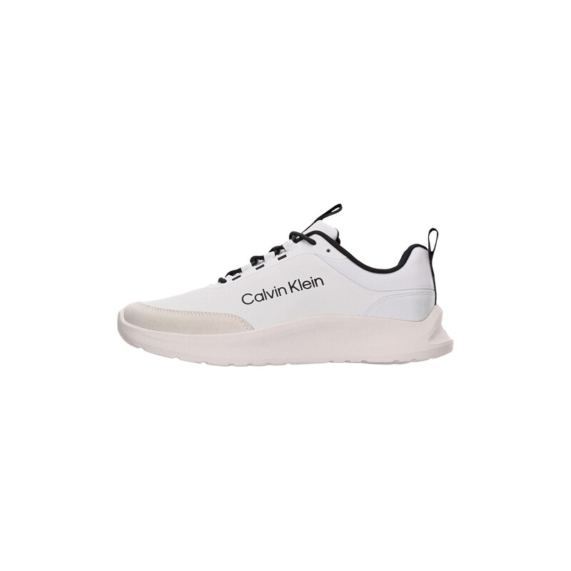 Calvin Klein Tenisky 'ESS' šedobéžová / černá / bílá