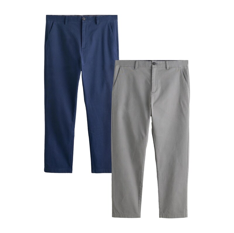 Next Chino kalhoty námořnická modř / šedá