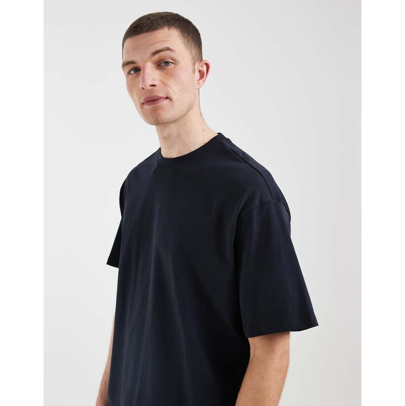 BLEND 100% cotton oversized t-shirt in navy