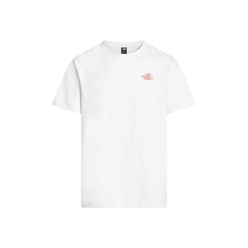 THE NORTH FACE Tričko Flower Scribble trávově zelená / červená třešeň 115559589