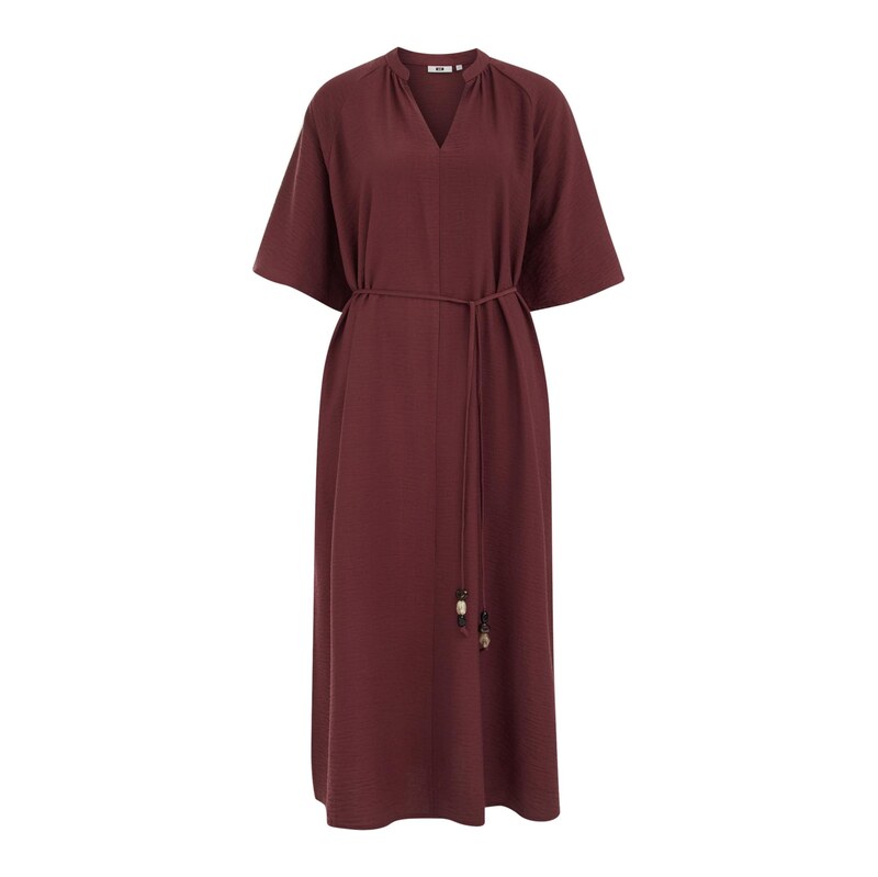 WE Fashion Šaty burgundská červeň