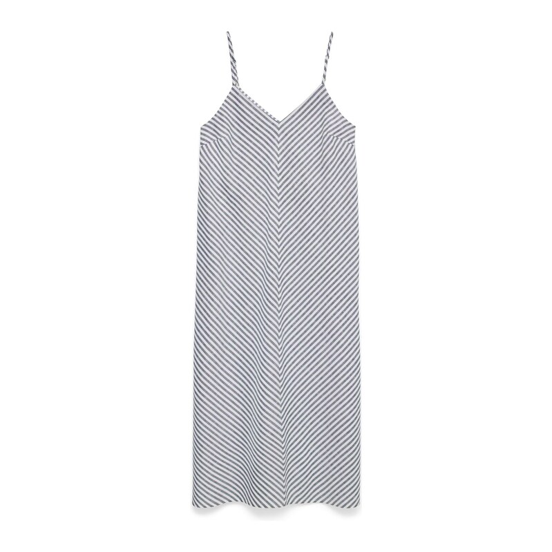 VERO MODA Šaty VMSelma safírová / bílá